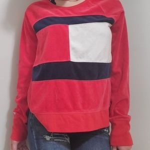 Size women's small Tommy Hilfiger velvet sweater